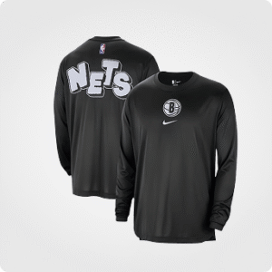 brooklyn nets “city flow” long sleeve tee